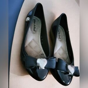 Toddler Little Miss Black Flats Size 7